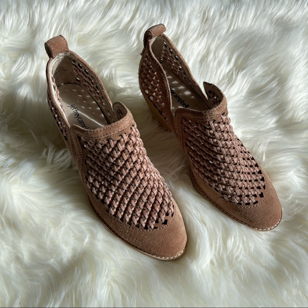Jeffrey Campbell Appleby Suede Slip on Booties - Picture 2 of 9